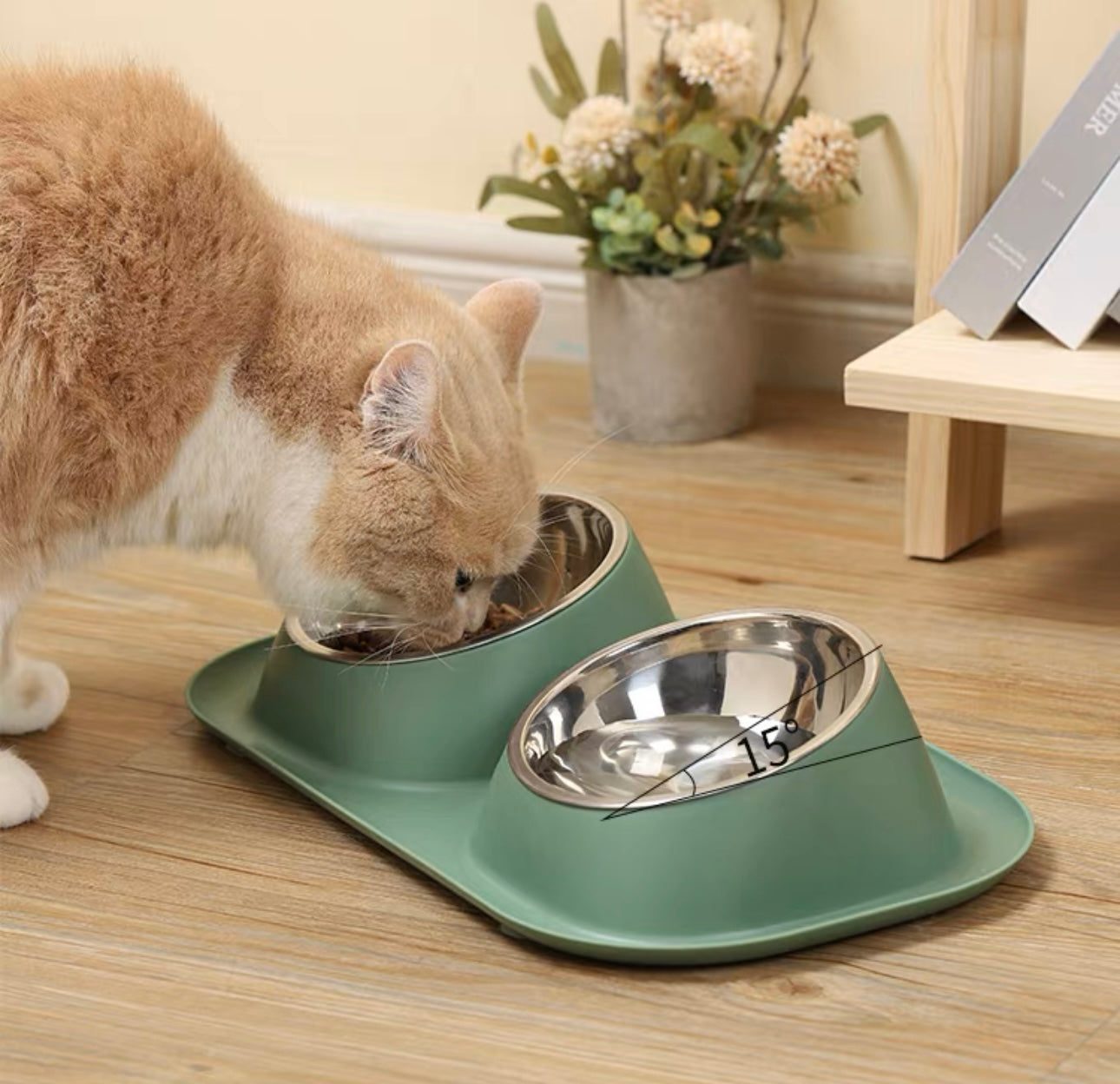 Stainless Steel Dual Pet Bowl