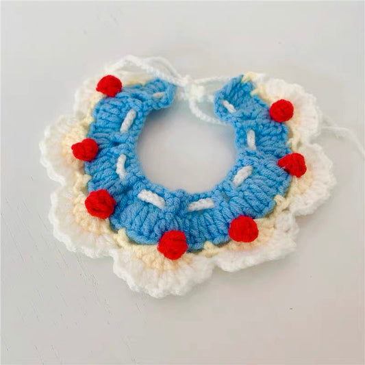 Wool Knitted Snow White Collar