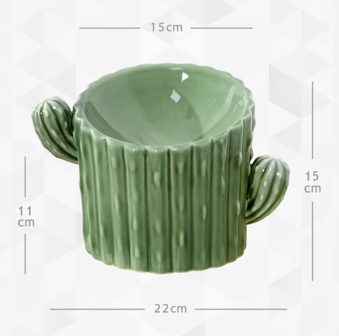 Cactus Shaped Ceramic Bowl