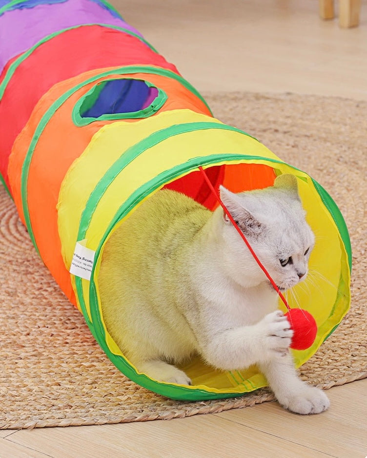 Foldable Rainbow Play Tunnel