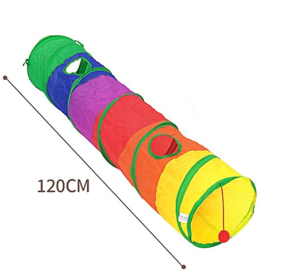 Foldable Rainbow Play Tunnel