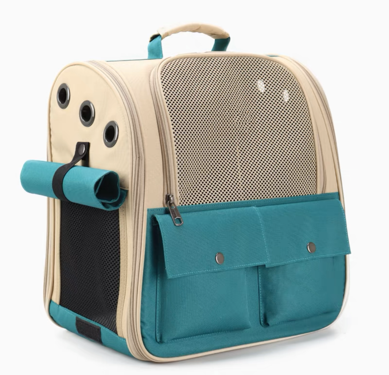 Spacious Pet Backpack with Breathable Mesh