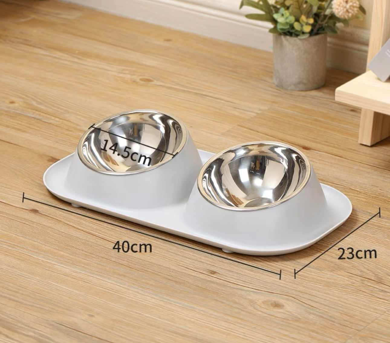 Stainless Steel Dual Pet Bowl