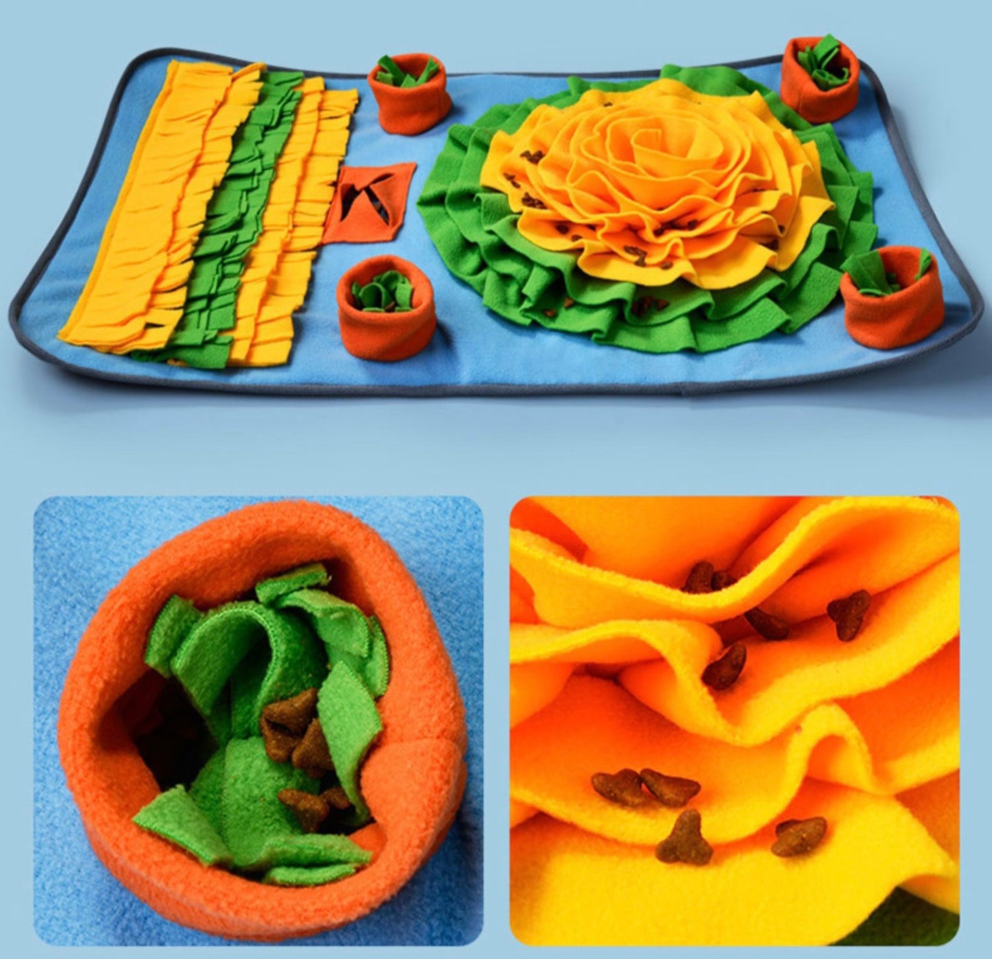 Snuffle Feeding Mat Puzzle Training Toy