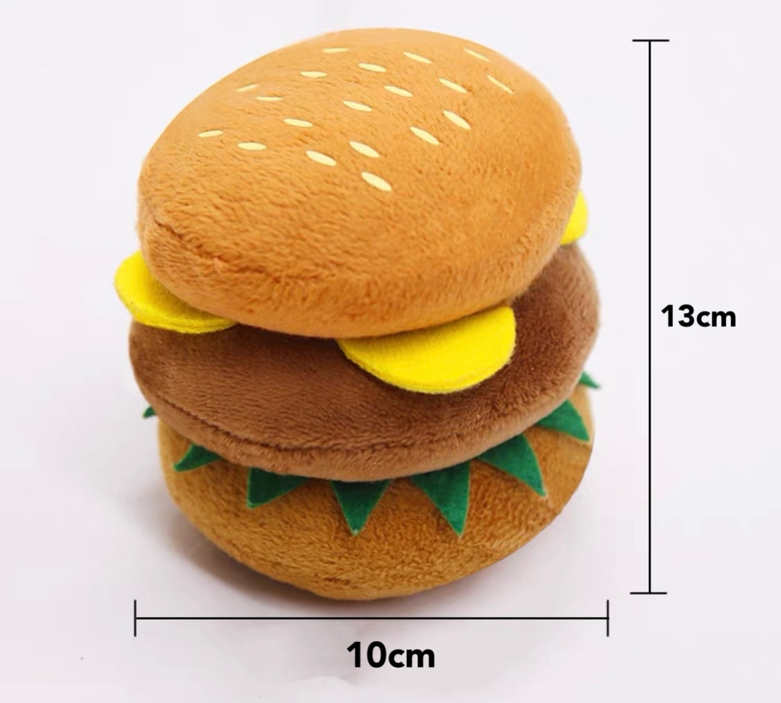 Fast Food Soft Plush Squeaky Toy