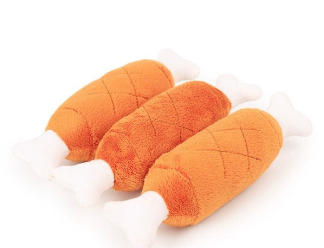 Drumstick Soft Plush Squeaky Toy