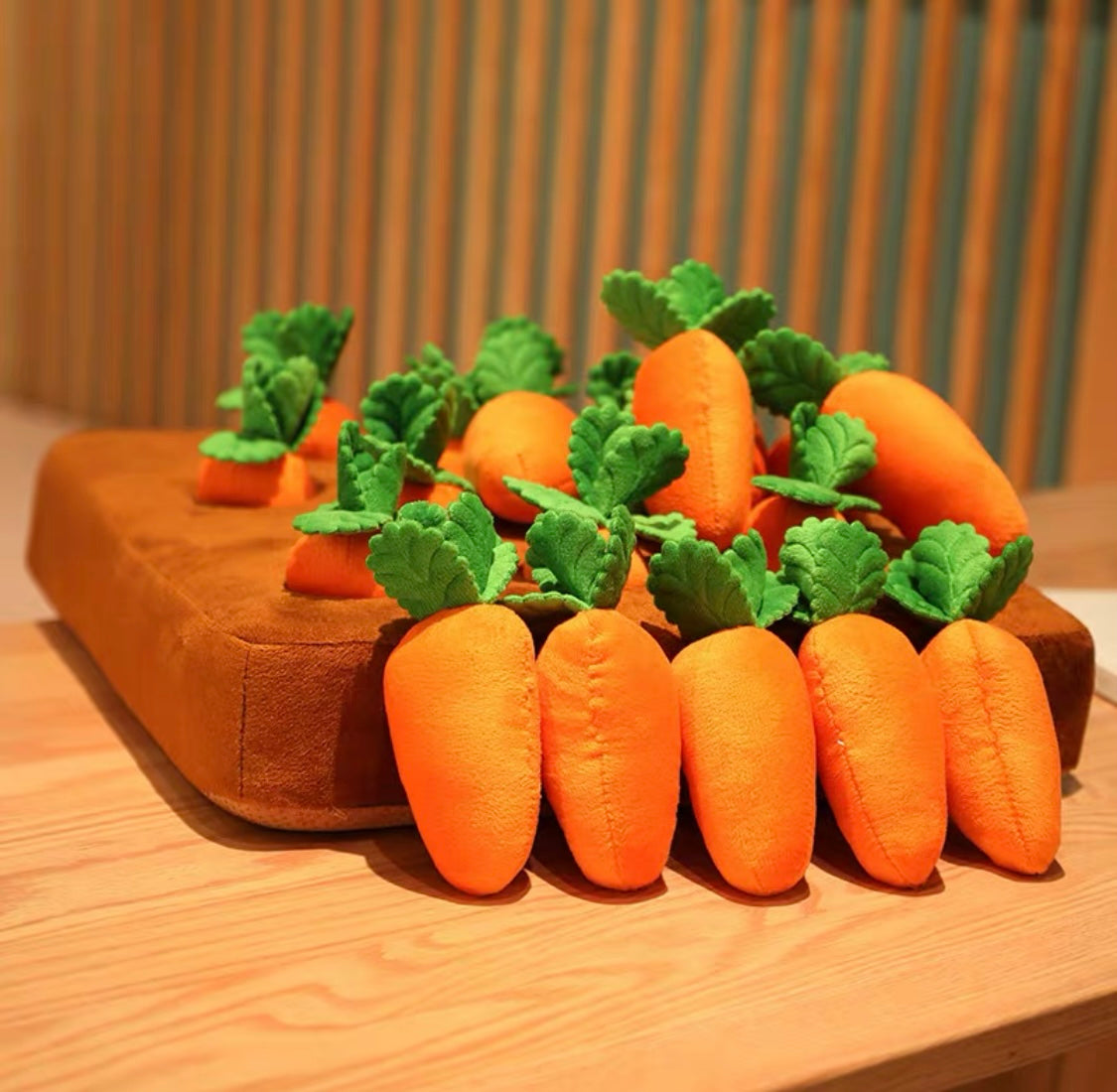 Carrot Farm Enrichment Toy