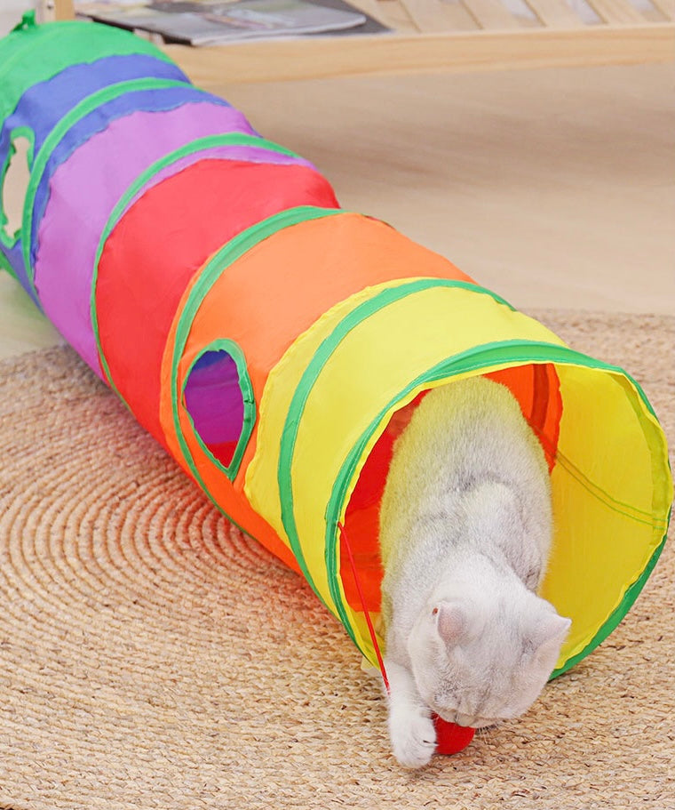 Foldable Rainbow Play Tunnel