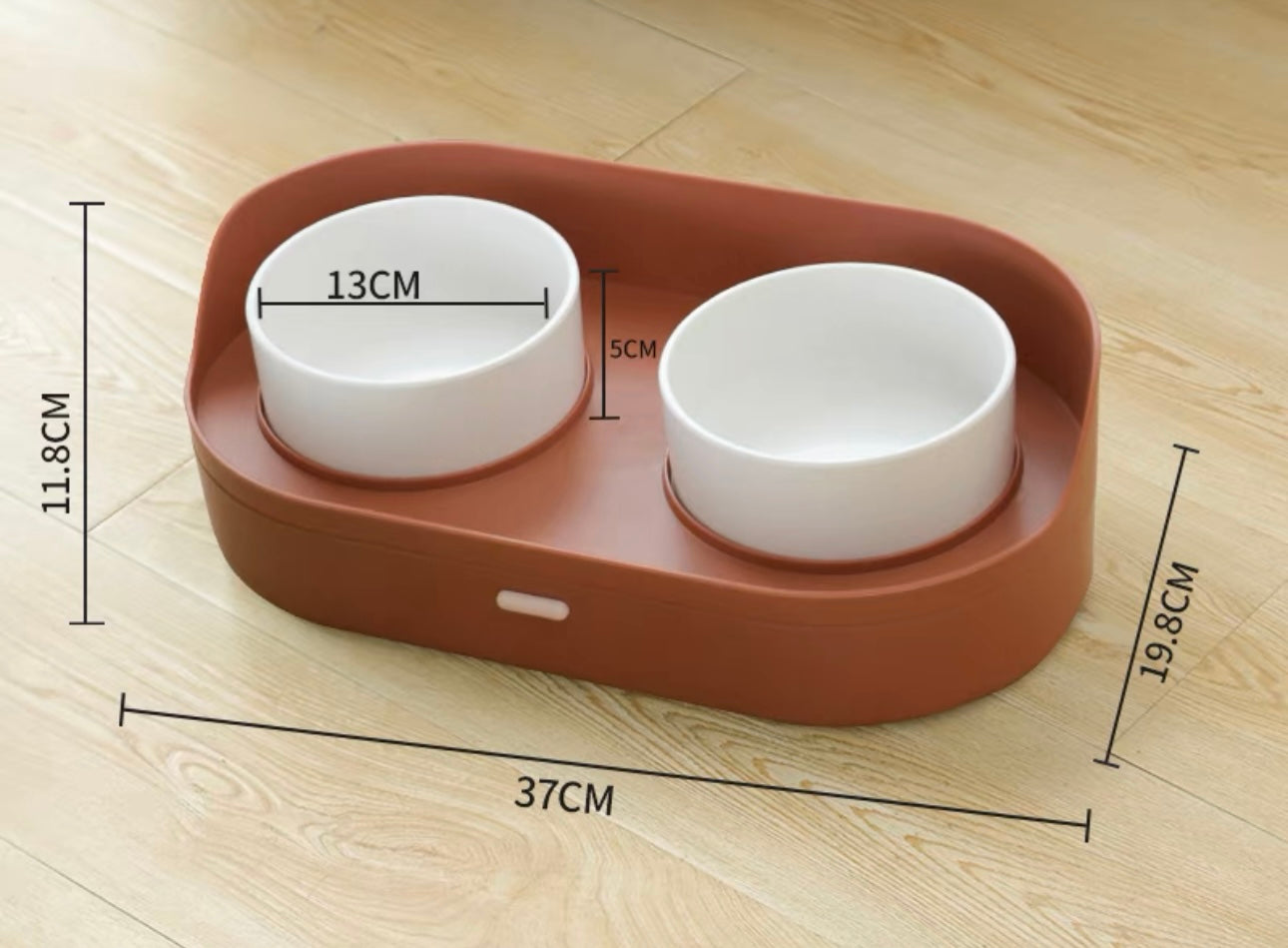 Dual Pet Bowl With Storage Base