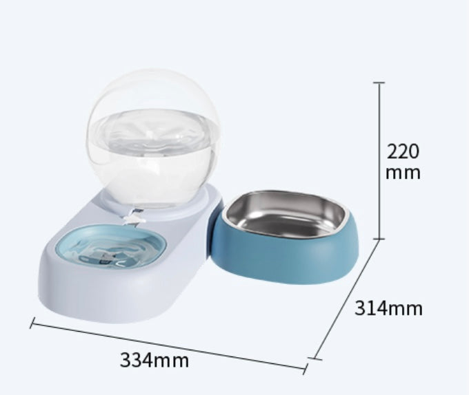 Crystal Ball Dual Pet Bowl