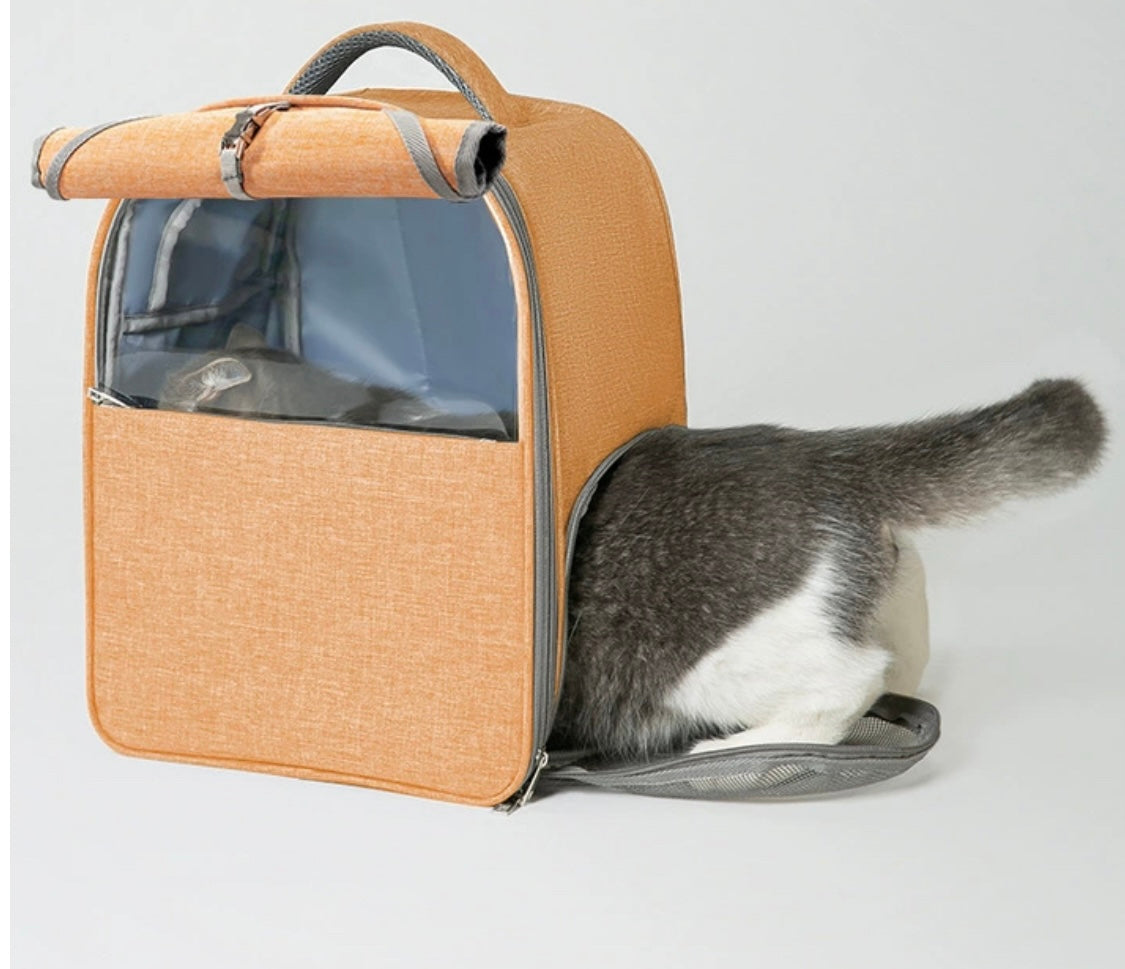 Carrier Backpack with Transparent Window