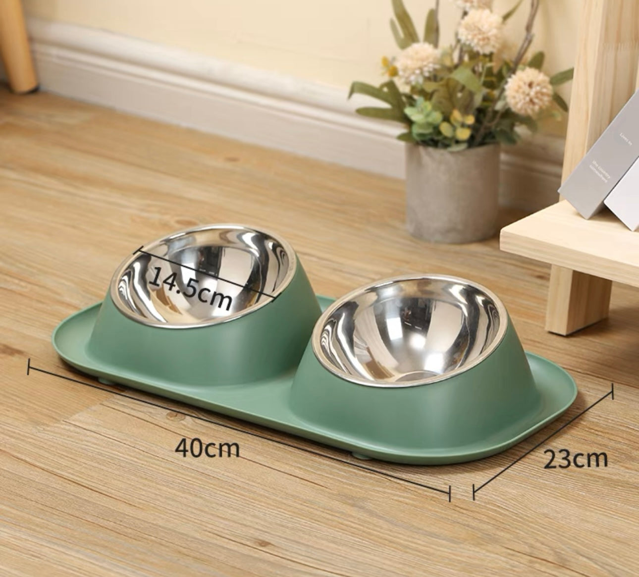 Stainless Steel Dual Pet Bowl