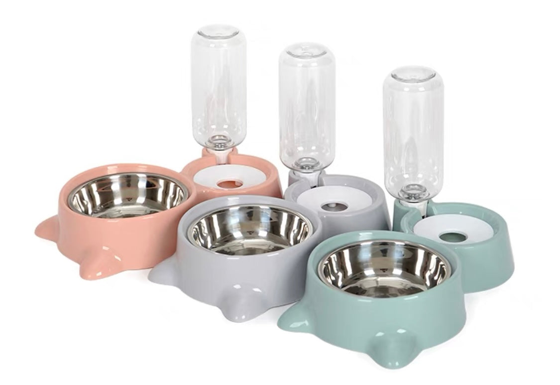 Pet 2 in 1 Food & Water Feeder