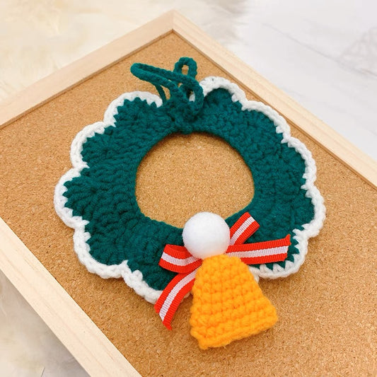 Wool Knitted Christmas Collar